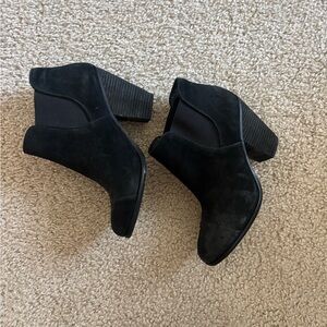 Vince Camputo black suede ankle boots